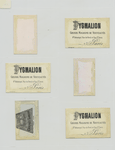 Trade cards depicting children being disciplined and landscapes.