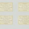 Trade cards depicting a mother, children, angels and interior space.