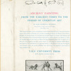 Ancient painting, from the earliest times to the period of Christian art.