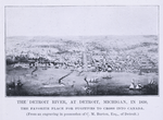 The Detroit River, at Detroit, Michigan, in 1850, the favorite place for fugitives to cross into Canada