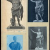Three illustrations of the Prima Porta statue ; bust of Augustus.