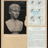 Bust of a young Augustus ; profiles of Roman emperors.