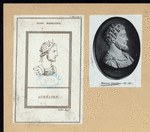 Hist. Romaine., Aurélien ; Marcus Aurelius [a sheet with two portraits].