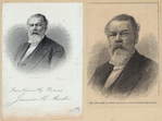 James M. Austin [a sheet with two portraits].