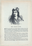 Mrs. Sarah Bache [front side of the sheet].