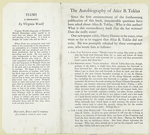 The autobiography of Alice B. Toklas.