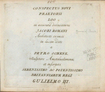Conspectus novi praetorii Loo ex accurata delineatione Jacobi Romani, architecti eximii 