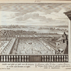Gezicht van 't plat op zyde over de Orangery, en verder naar Deventer, en Zutsen
