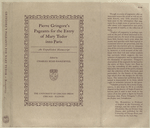 Pierre Gringore's pageants for the entry of Mary Tudor into Paris; an unpublished manuscript.