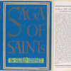 Saga of saints.