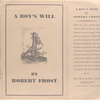 A boy's will.