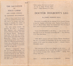Doctor Dogbody's leg.