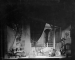 Scene from "He Who Gets Slapped", Garrick Theatre, NYC: 1922. Richard Bennett (He), on stairs.