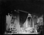 Scene from "He Who Gets Slapped", Garrick Theatre, NYC: 1922. Richard Bennett (He), on stairs.