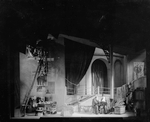 Scene from "He Who Gets Slapped", Garrick Theatre, NYC: 1922. Richard Bennett (He) and Louis Calvert (Baron Regnard).