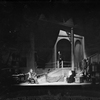 Scene from "He Who Gets Slapped", Garrick Theatre, NYC: 1922. Richard Bennett as He (seated on chair) and John Blair as a Gentleman (on stairs).