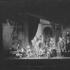 Scene from "He Who Gets Slapped", Garrick Theatre, NYC: 1922. Margalo Gillmore as Consuelo (seated on the drum).
