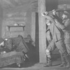 L to R: Herbert J. Biberman (Supervisor), Frank Conroy (Richard, with gun) and Otto Kruger (Karl).