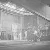 Backstage: Guild Theatre. Actors as characters in "Karl and Anna" (1929). Kate Drain Lawson (Guild's costumer, in background, in black dress) together with certain members of the Guild Stage Crew).
