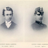 Gustav Maria Rabinek, as a student, aged 18.; Gustav Maria Rabinek, as a cadet, aged 22.