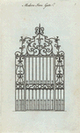 Modern iron gate.