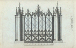 A Gothic gate.