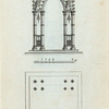 A garden seat. (square, open, Gothic).