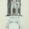 A temple in the Gothic taste (close, hexagonal, plan & elevation).