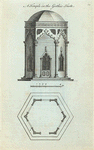 A temple in the Gothic taste (close, hexagonal, plan & elevation).