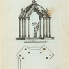 Gothic temple (plan & elevation of an octangular shape).