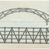 Plan & section to the Plate 49 (foot-bridge).