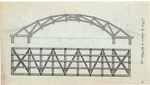 Plan & section to the Plate 49 (foot-bridge).