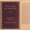 The Odes of Horace.