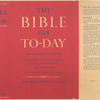 The Bible for to-day.