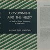 Government and the needy; a study of public assistance in New Jersey.