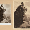 Balboa discovering the Pacific [a sheet with two portraits].
