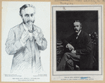 A sheet with two portraits of the Right Hon. Arthur James Balfour.