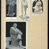 A sheet with four statues of Honoré de Balzac.