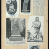 A sheet with five statues of Honoré de Balzac