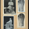 Honoré de Balzac [a sheet with statues and details of the hands].