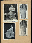 Honoré de Balzac [a sheet with statues and details of the hands].