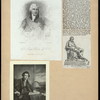 Sir Joseph Banks: a sheet with three portraits