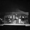 Elizabeth Risdon as Ellie Dunn and Albert Perry as Captain Shotover. Set designed by Lee Simonson for Theatre Guild production of Shaw's "Heartbeak House", Garrick Theater, NYC: 1920