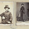 A sheet with portraits of Gen. and Mrs. Nathaniel P. Banks.