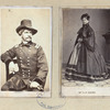 A sheet with portraits of Gen. and Mrs. Nathaniel P. Banks.