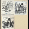 The clown in the judicial ring ; Making an example of two naughty boys ; Another fall, my countrymen! Next! [a sheet with three caricatures of Judge George G. Barnard].