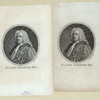 Sr. John Barnard Bart. [a sheet with two portraits]