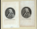 Sr. John Barnard Bart. [a sheet with two portraits]