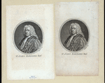 Sr. John Barnard Bart. [a sheet with two portraits]