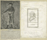 Pierre Francis Charles duc de Castiglione Augereau. [3 portraits on both sides.]